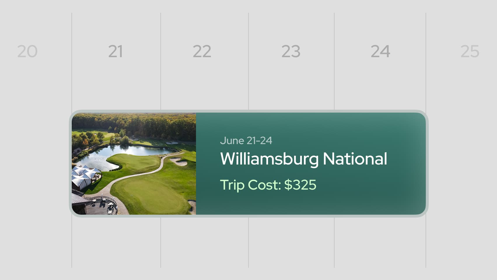 Build your trip with cost estimates and calendar tools